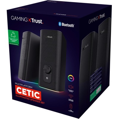 Акустична система Trust GXT 612 Cetic 2.0, BT/USB/AUX, чорний Акустична система Trust GXT 612 Cetic 2.0, BT/USB/AUX, чорний