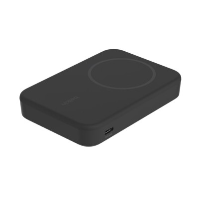 Акумулятор портативний літій-іонний Power Bank Belkin 8000мА·год, 15Вт, MagSafe Qi2, чорний Акумулятор портативний літій-іонний Power Bank Belkin 8000мА·год, 15Вт, MagSafe Qi2, чорний