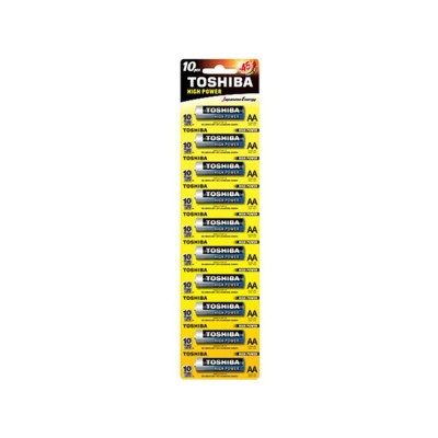 Батарейка TOSHIBA LR6 HP Alkaline BP 1X10 Батарейка TOSHIBA LR6 HP Alkaline BP 1X10