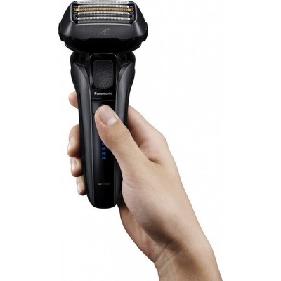 Бритва електр. Panasonic сіткова, 14000 об/хв, бритв.головок-5, Li-Ion, сух.+волог., тример, чохол,Док-ст., чорний (ES-LV9U-K820 Бритва електр. Panasonic сіткова, 14000 об/хв, бритв.головок-5, Li-Ion, сух.+волог., тример, чохол,Док-ст., чорний (ES-LV9U-K820