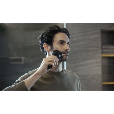 Бритва електр. Panasonic сіткова, 14000 об/хв, бритв.головок-5, Li-Ion, сух.+волог., тример, чохол,Док-ст., чорний (ES-LV9U-K820 Бритва електр. Panasonic сіткова, 14000 об/хв, бритв.головок-5, Li-Ion, сух.+волог., тример, чохол,Док-ст., чорний (ES-LV9U-K820