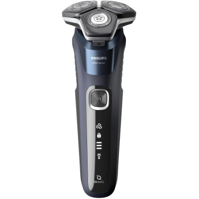 Бритва електр. Philips роторна Series 5000, 9Вт, бритв.головок-3, Li-Ion, сух.+волог., тример, синій (S5885/10)