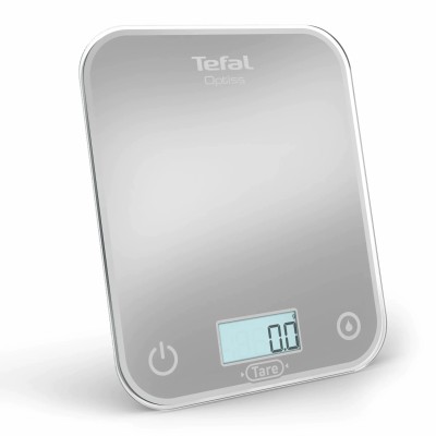 Ваги Tefal кухонні Optiss, 5кг, AAAx2 в комплекті, скло, срібло (BC50U4V0) Ваги Tefal кухонні Optiss, 5кг, AAAx2 в комплекті, скло, срібло (BC50U4V0)