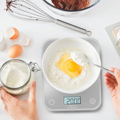 Ваги Tefal кухонні Optiss, 5кг, AAAx2 в комплекті, скло, срібло (BC50U4V0) Ваги Tefal кухонні Optiss, 5кг, AAAx2 в комплекті, скло, срібло (BC50U4V0)