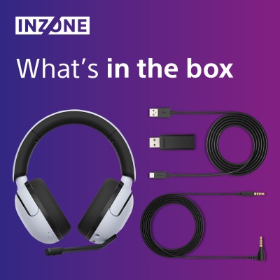 Гарнітура ігрова Over-ear Sony INZONE H5 Wireless, Mic, (WHG500W.CE7) Білий Гарнітура ігрова Over-ear Sony INZONE H5 Wireless, Mic, (WHG500W.CE7) Білий