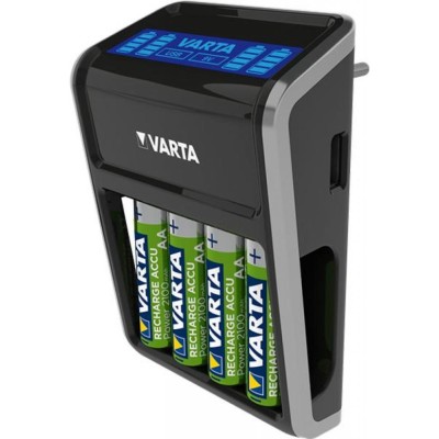 Зарядний пристрій VARTA LCD Plug Charger + Акумулятор NI-MH AA 2100 мАг, 4 шт. Зарядний пристрій VARTA LCD Plug Charger + Акумулятор NI-MH AA 2100 мАг, 4 шт.