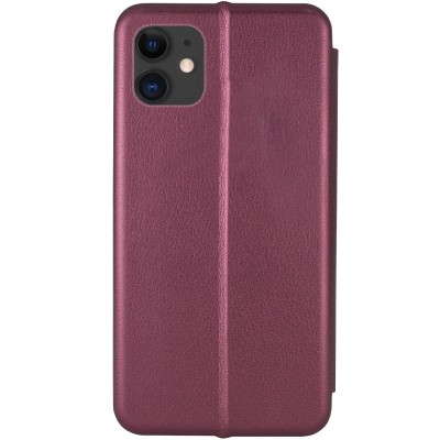 Шкіряний чохол-книжка Classy для Apple iPhone 11 (6.1") Бордовий Шкіряний чохол-книжка Classy для Apple iPhone 11 (6.1") Бордовий