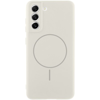 Чохол Silicone Cover Lakshmi Full Camera (AA) with MagFit для Samsung Galaxy S21 FE Білий / White Чохол Silicone Cover Lakshmi Full Camera (AA) with MagFit для Samsung Galaxy S21 FE Білий / White