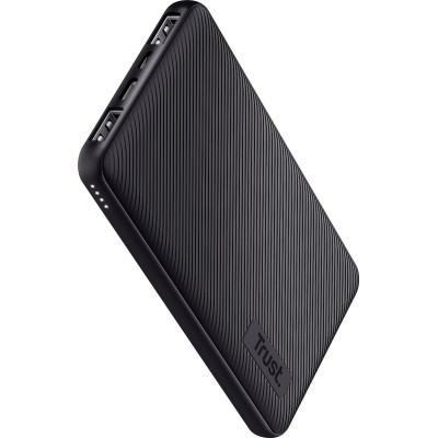 Акумулятор портативний літій-іонний power bank Trust Primo ECO, 10000мА·год, 2хUSB-A/USB-C, 15W, чорний Акумулятор портативний літій-іонний power bank Trust Primo ECO, 10000мА·год, 2хUSB-A/USB-C, 15W, чорний