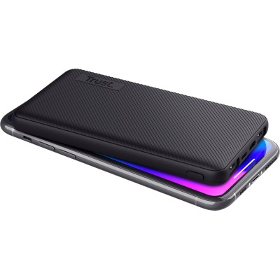 Акумулятор портативний літій-іонний power bank Trust Primo ECO, 10000мА·год, 2хUSB-A/USB-C, 15W, чорний Акумулятор портативний літій-іонний power bank Trust Primo ECO, 10000мА·год, 2хUSB-A/USB-C, 15W, чорний
