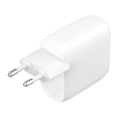 Зарядний пристрій мережевий Belkin 60Вт 2хUSB-С PD PPS, білий (WCB010VFWH) Зарядний пристрій мережевий Belkin 60Вт 2хUSB-С PD PPS, білий (WCB010VFWH)