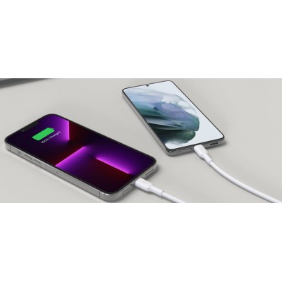 Зарядний пристрій мережевий Belkin 65Вт 2хUSB-С GAN PD PPS, кабель USB-С > USB-C, 2м, білий (WCH013VF2MWH-B6) Зарядний пристрій мережевий Belkin 65Вт 2хUSB-С GAN PD PPS, кабель USB-С > USB-C, 2м, білий (WCH013VF2MWH-B6)
