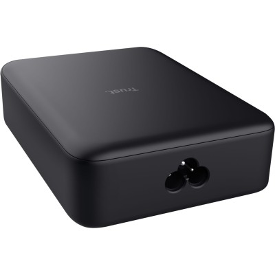 Зарядний пристрій мережевий Trust Maxo 240Вт,GaN, 4xUSB-C,PD, чорний Зарядний пристрій мережевий Trust Maxo 240Вт,GaN, 4xUSB-C,PD, чорний