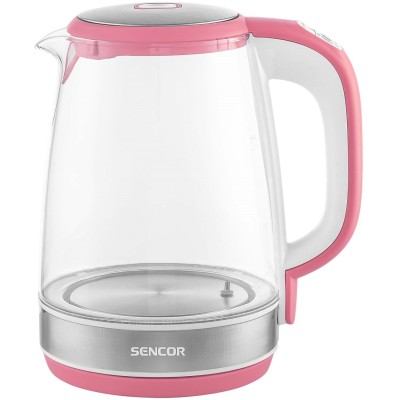 Електрочайник Sencor 2л, Strix, скло, 5 темп.реж, малиновий (SWK2194RD) Електрочайник Sencor 2л, Strix, скло, 5 темп.реж, малиновий (SWK2194RD)