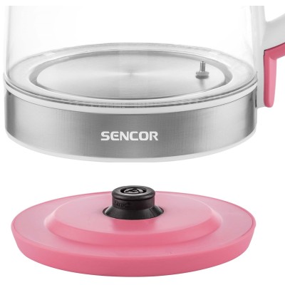 Електрочайник Sencor 2л, Strix, скло, 5 темп.реж, малиновий (SWK2194RD) Електрочайник Sencor 2л, Strix, скло, 5 темп.реж, малиновий (SWK2194RD)