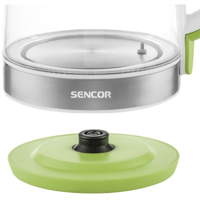 Електрочайник Sencor 2л, Strix, скло, 5 темп.реж, салатовий (SWK2197GG) Електрочайник Sencor 2л, Strix, скло, 5 темп.реж, салатовий (SWK2197GG)