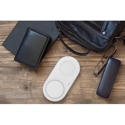 Зарядний пристрій бездротовий Belkin 2в1 15Вт Pad Qi2, білий (WIZ021VFWH) Зарядний пристрій бездротовий Belkin 2в1 15Вт Pad Qi2, білий (WIZ021VFWH)