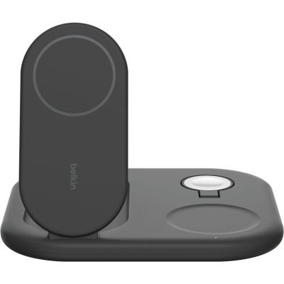 Зарядний пристрій бездротовий Belkin 3в1 Magnetic Foldable iPhone/Watch/AirPods, Qi2 15Вт, чорний (WIZ029VFBK) Зарядний пристрій бездротовий Belkin 3в1 Magnetic Foldable iPhone/Watch/AirPods, Qi2 15Вт, чорний (WIZ029VFBK)