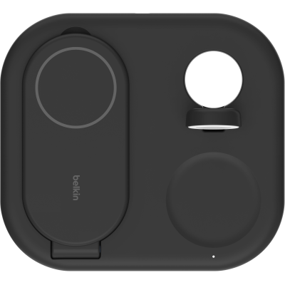 Зарядний пристрій бездротовий Belkin 3в1 Magnetic Foldable iPhone/Watch/AirPods, Qi2 15Вт, чорний (WIZ029VFBK) Зарядний пристрій бездротовий Belkin 3в1 Magnetic Foldable iPhone/Watch/AirPods, Qi2 15Вт, чорний (WIZ029VFBK)