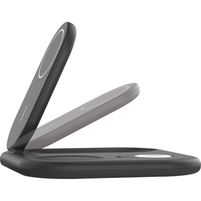 Зарядний пристрій бездротовий Belkin 3в1 Magnetic Foldable iPhone/Watch/AirPods, Qi2 15Вт, чорний (WIZ029VFBK) Зарядний пристрій бездротовий Belkin 3в1 Magnetic Foldable iPhone/Watch/AirPods, Qi2 15Вт, чорний (WIZ029VFBK)