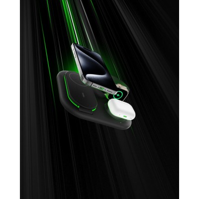 Зарядний пристрій бездротовий Belkin 3в1 Magnetic Foldable iPhone/Watch/AirPods, Qi2 15Вт, чорний (WIZ029VFBK) Зарядний пристрій бездротовий Belkin 3в1 Magnetic Foldable iPhone/Watch/AirPods, Qi2 15Вт, чорний (WIZ029VFBK)