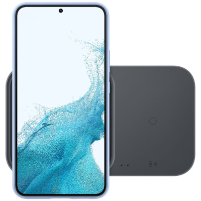 Зарядний пристрій бездротовий Samsung Duo 15Вт, сірий темний (EP-P5400BBEGEU)