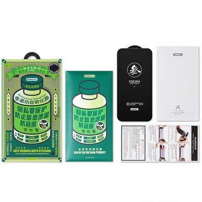 Захисне скло Remax 3D Privacy (GL-27) для Apple iPhone 13 Pro Max / 14 Plus (6.7") Чорний