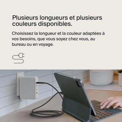 Кабель USB-C > USB-C заряджання/синхронізації Belkin 1м, 240Вт, Type-C, плетений, чорний (CAB015BT1MBK) Кабель USB-C > USB-C заряджання/синхронізації Belkin 1м, 240Вт, Type-C, плетений, чорний (CAB015BT1MBK)