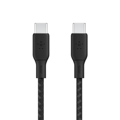 Кабель USB-C > USB-C заряджання/синхронізації Belkin 2м, 100Вт, Type-C, плетений, чорний (CAB014BT2MBK) Кабель USB-C > USB-C заряджання/синхронізації Belkin 2м, 100Вт, Type-C, плетений, чорний (CAB014BT2MBK)