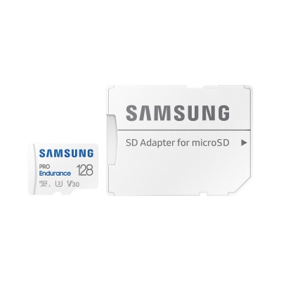 Карта пам'яті Samsung microSD 128GB C10 UHS-I R180MB/s PRO Endurance + SD Карта пам'яті Samsung microSD 128GB C10 UHS-I R180MB/s PRO Endurance + SD