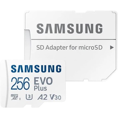 Карта пам'яті Samsung microSD 256GB C10 UHS-I R130MB/s Evo Plus + SD Карта пам'яті Samsung microSD 256GB C10 UHS-I R130MB/s Evo Plus + SD