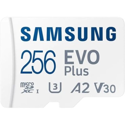 Карта пам'яті Samsung microSD 256GB C10 UHS-I R130MB/s Evo Plus + SD Карта пам'яті Samsung microSD 256GB C10 UHS-I R130MB/s Evo Plus + SD