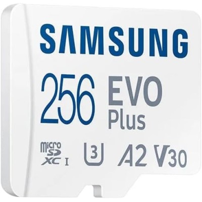 Карта пам'яті Samsung microSD 256GB C10 UHS-I R130MB/s Evo Plus + SD Карта пам'яті Samsung microSD 256GB C10 UHS-I R130MB/s Evo Plus + SD
