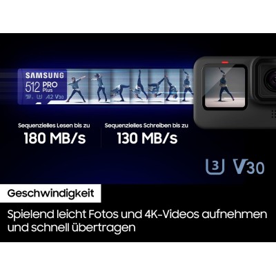 Карта пам'яті Samsung microSDXC 128GB C10 UHS-I R180MB/s PRO Plus Карта пам'яті Samsung microSDXC 128GB C10 UHS-I R180MB/s PRO Plus