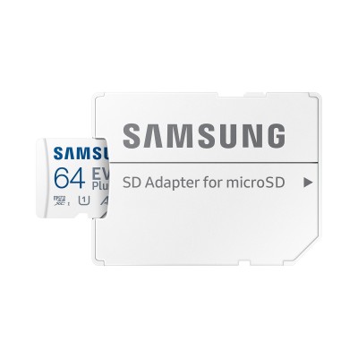 Карта пам'яті Samsung microSDXC 64GB C10 UHS-I R130MB/s Evo Plus + SD Карта пам'яті Samsung microSDXC 64GB C10 UHS-I R130MB/s Evo Plus + SD