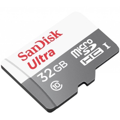 Карта пам'яті SanDisk microSD 32GB C10 UHS-I R100MB/s Ultra (SDSQUNR-032G-GN3MN)