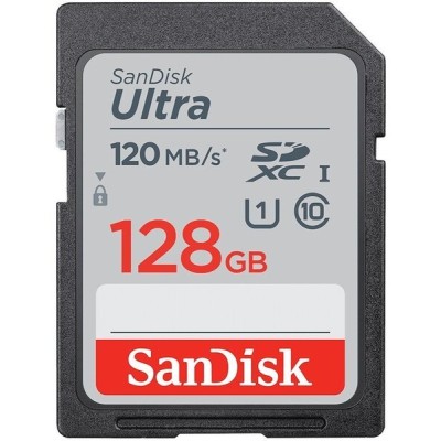 Карта пам'яті SanDisk SD 128GB C10 UHS-I R140MB/s Ultra (SDSDUNB-128G-GN6IN) Карта пам'яті SanDisk SD 128GB C10 UHS-I R140MB/s Ultra (SDSDUNB-128G-GN6IN)