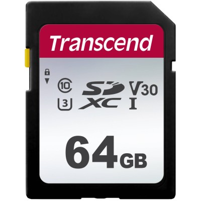Карта пам'яті Transcend SD 64GB C10 UHS-I R100/W20MB/s (TS64GSDC300S) Карта пам'яті Transcend SD 64GB C10 UHS-I R100/W20MB/s (TS64GSDC300S)