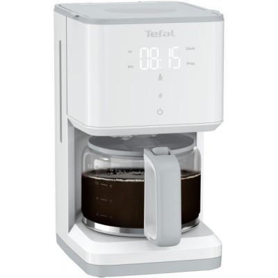 Кавоварка Tefal крапельна Sense 1.25л, мелена, LED-дисплей, сенсор.керування, білий (CM693110) Кавоварка Tefal крапельна Sense 1.25л, мелена, LED-дисплей, сенсор.керування, білий (CM693110)