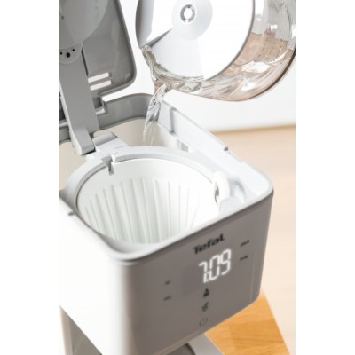 Кавоварка Tefal крапельна Sense 1.25л, мелена, LED-дисплей, сенсор.керування, білий (CM693110) Кавоварка Tefal крапельна Sense 1.25л, мелена, LED-дисплей, сенсор.керування, білий (CM693110)