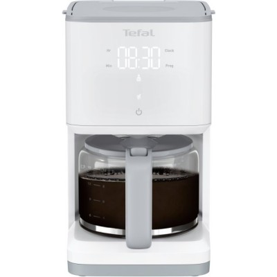 Кавоварка Tefal крапельна Sense 1.25л, мелена, LED-дисплей, сенсор.керування, білий (CM693110) Кавоварка Tefal крапельна Sense 1.25л, мелена, LED-дисплей, сенсор.керування, білий (CM693110)