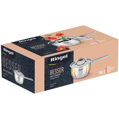 Ківш RINGEL Besser 14 см (0.8л) з кришкою нерж (RG-4021-14)