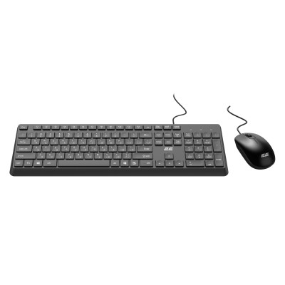 Комплект клавіатура та миша 2E MK405 USB-A, EN/UK/RU, чорний (2E-MK405UBK) Комплект клавіатура та миша 2E MK405 USB-A, EN/UK/RU, чорний (2E-MK405UBK)