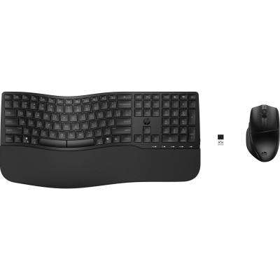 Комплект клавіатура та миша НР 680 Comfort Dual-Mode, BT, EN/UK, чорний Комплект клавіатура та миша НР 680 Comfort Dual-Mode, BT, EN/UK, чорний
