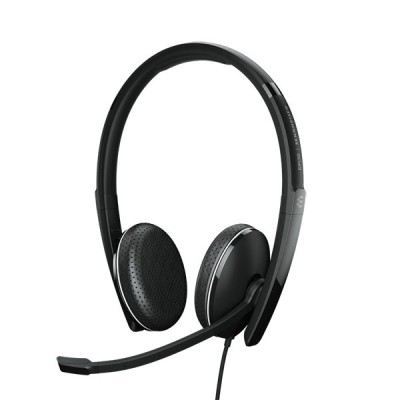 Гарнітура комп'ютерна стерео On-Ear EPOS ADAPT 165T USB II, 3.5мм/USB, односпрямований, сертифікат Microsoft Teams, 1.8м, Чорний Гарнітура комп'ютерна стерео On-Ear EPOS ADAPT 165T USB II, 3.5мм/USB, односпрямований, сертифікат Microsoft Teams, 1.8м, Чорний