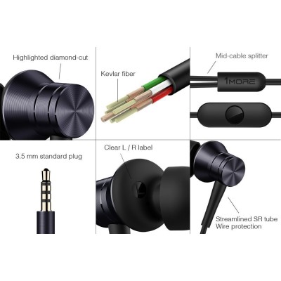 Навушники 1MORE Piston Fit Black Навушники 1MORE Piston Fit Black