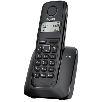 Радіотелефон DECT Gigaset A116, чорний