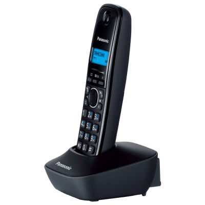 Радіотелефон DECT Panasonic KX-TG1611UAH, чорно-сірий