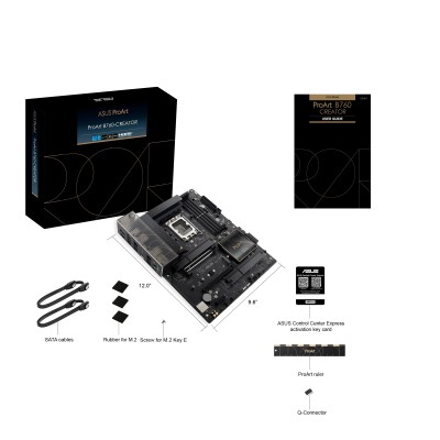Материнcька плата ASUS PROART B760-CREATOR s1700 B760 4xDDR5 M.2 HDMI DP ATX (90MB1F20-M1EAY0) Материнcька плата ASUS PROART B760-CREATOR s1700 B760 4xDDR5 M.2 HDMI DP ATX (90MB1F20-M1EAY0)