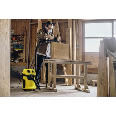 Пилосос професійний Karcher WD 3 P V-17/4/20, 1000Вт, розетка 220В, контейнер 17л, 4.86кг (1.628-170.0) Пилосос професійний Karcher WD 3 P V-17/4/20, 1000Вт, розетка 220В, контейнер 17л, 4.86кг (1.628-170.0)